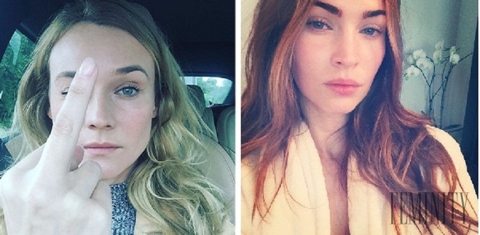 Diane Kruger a Megan Fox bez make-upu