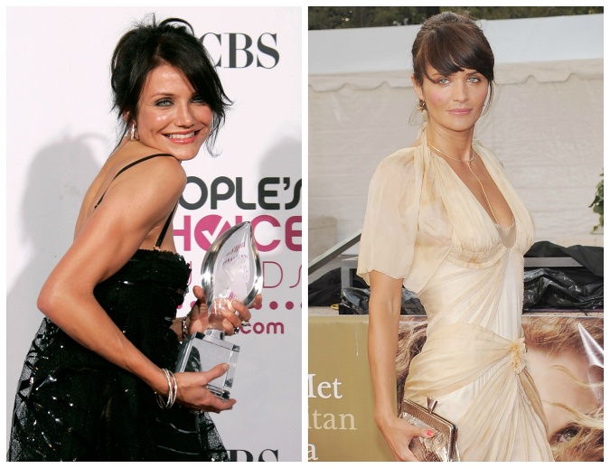 Helena Christensen akoby z oka vypadla Cameron Diaz.