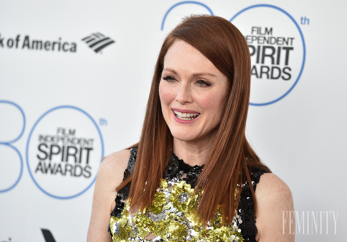 Herečka Julianne Moore je známou holywoodskou ryšavkou