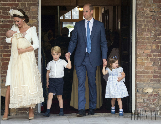 Krstín brata princa Louisa sa zúčastnili obaja súrodenci, princezná Charlotte aj princ George