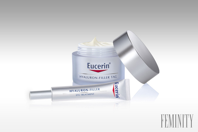 Denný krém proti vráskam Eucerin HYALURON-FILLER na suchú pleť a Intenzívny vyplňujúci očný krém proti vráskam Eucerin HYALURON-FILLER