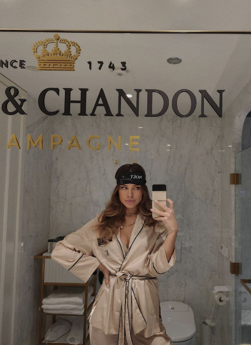 Karolína Chomisteková počas víkendu Moët & Chandon v Budapešti