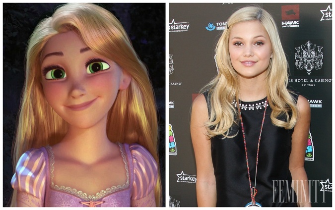 Princezná Locika a herečka Olivia Holt