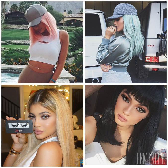 Kylie Jenner sa tento rok predviedla ako skutočný vlasový chameleón