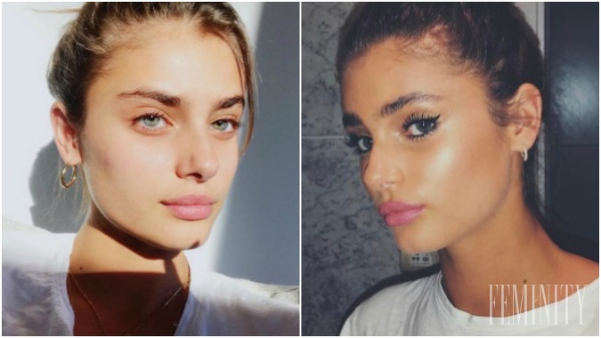 Modelka Taylor Hill a jej dva odlišné looky