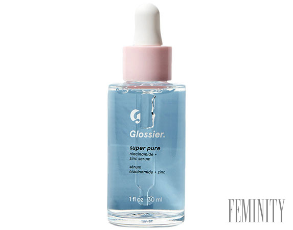 Glossier Super Pure Sérum - mix Niacinamidu a zinkom na redukovanie mazu a pórov