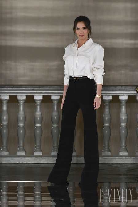 Victoria Beckham počas Fashion Weeku v Londýne