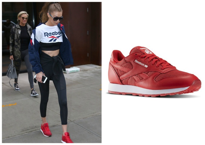 Inšpirujte sa športovým outfitom Gigi Hadid a obujte si tenisky značky Reebok