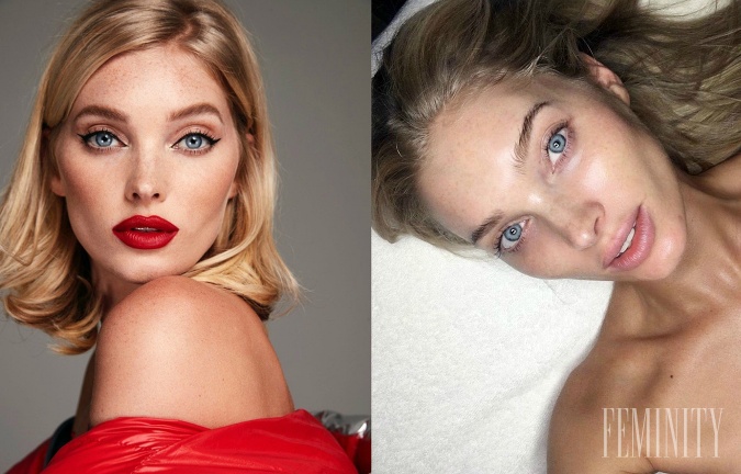 Elsa Hosk vyzerá bez make - upu ako anjel, je prekrásna