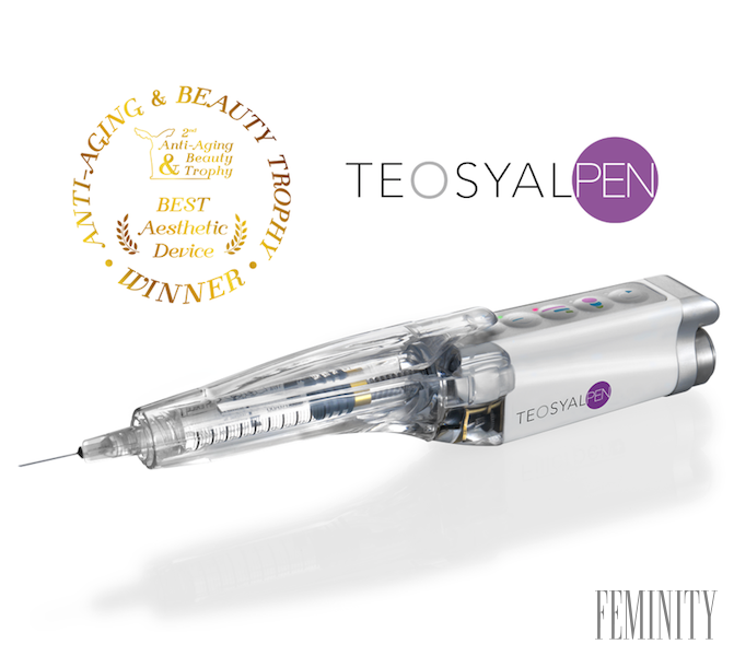 TEOSYAL®PEN je inovatívny prístroj, ktorý slúži na precíznu a bezbolestnú aplikáciu kyseliny hyalurónovej. 