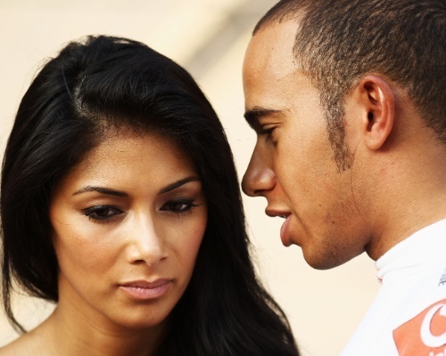 Nicole Scherzinger and Lewis Hamilton