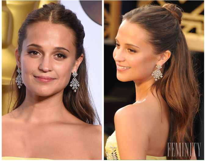 Alicia Vikander stavila na jednoduchý účes