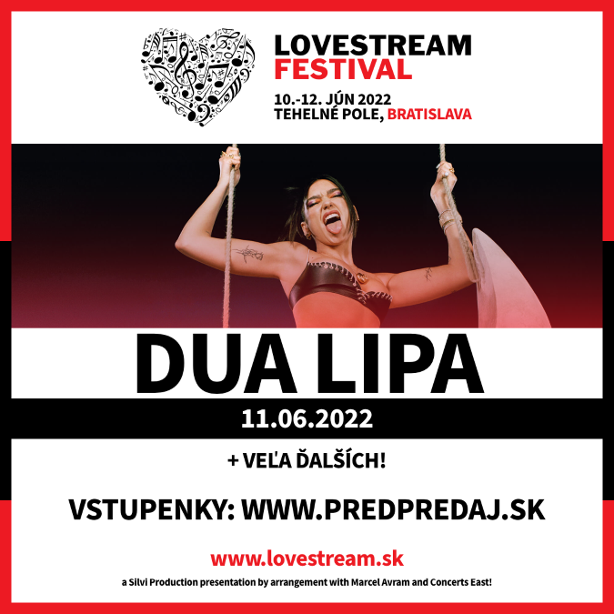 Prvý koncert u nás zahrá 11. 6. 2022 v rámci LOVESTREAM FESTIVAL-u na futbalovom štadióne Tehelné pole