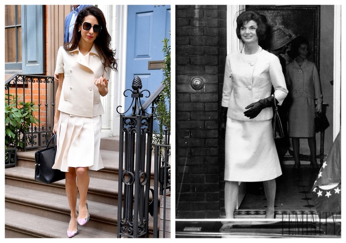 Právnička Amal Clooney svojím štýlom neuveriteľne pripomína bývalú Prvú dámu USA Jackie Kennedy