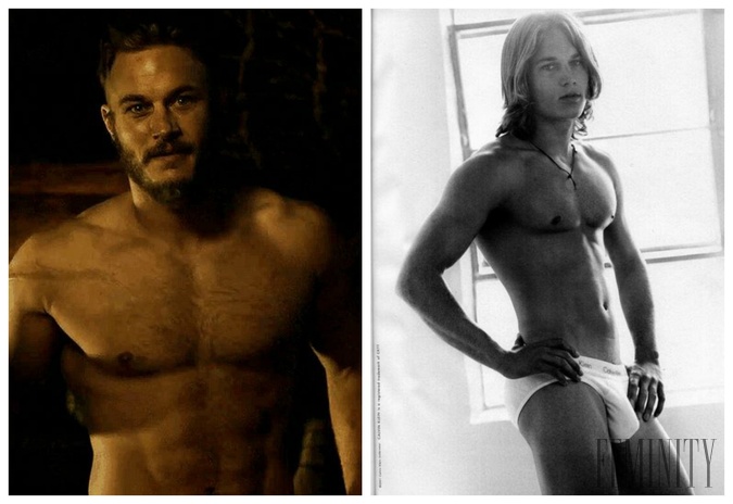 Travis Fimmel v súčasnosti (vľavo) a v mladosti (vpravo)