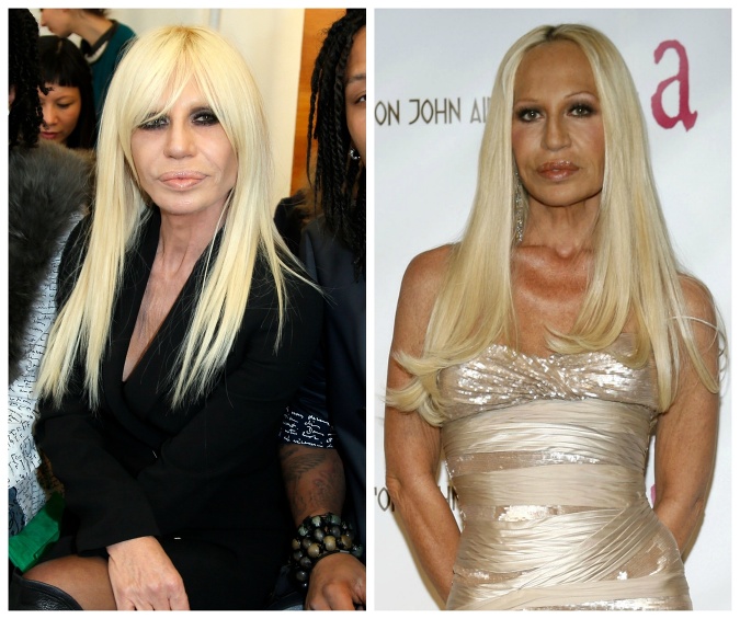 Návrhárka Donatella Versace sa na seba už vôbec nepodobá