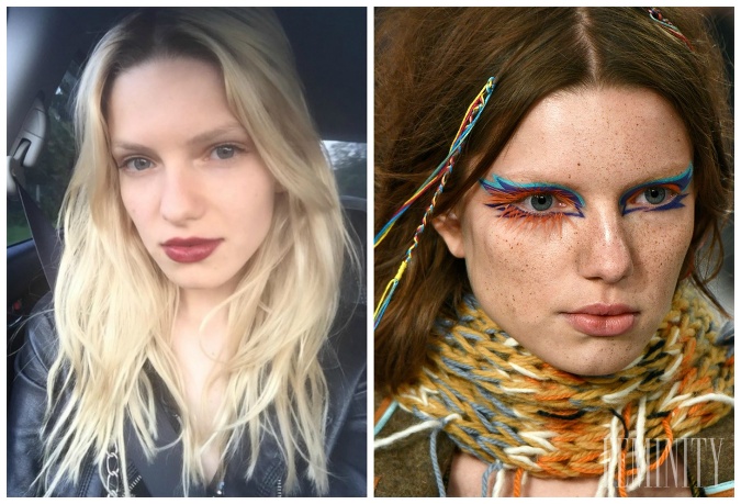 Barbora Brušková na prehliadke Maison Margiela