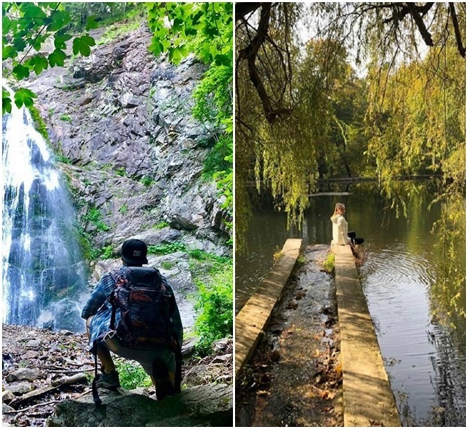 Ich spoločnou vášňou je podľa instagramových fotografií aj jesenná a jarná príroda